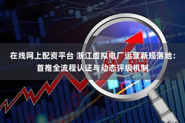 在线网上配资平台 浙江虚拟电厂运营新规落地：首推全流程认证与动态评级机制